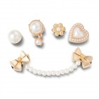 Crocs Jibbitz Gyöngyös arany (5 db) papucs kiegészítő