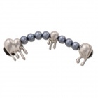 Crocs Jibbitz Gyöngyös olvadó ezüst lánc papucs kiegészítő