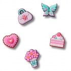 Crocs Jibbitz Lányos divat (5 db) papucs kiegészítő