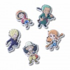 Crocs Jibbitz One Piece (5 db) papucs kiegészítő