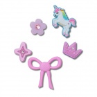 Crocs Jibbitz Rózsaszín lányos mix (5 db) papucs kiegészítő