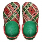 Crocs Kids Baya Holiday Plaid Clog T Gyerek papucs