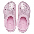 Crocs Kids Classic Lined Glitter Clog K Gyerek bélelt papucs