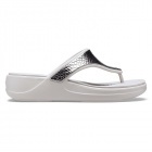 Crocs Monterey Metallic Wedge Flip W női papucs