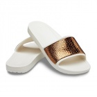 Crocs Sloane Metal Text Slide W női papucs